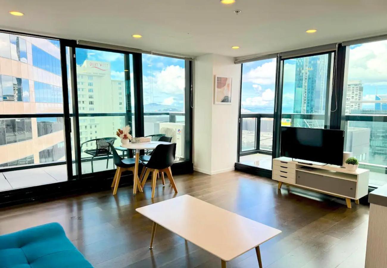 Gorgeous Seaview 2 Bedroom Apartment In Auckland Cbd ภายนอก รูปภาพ