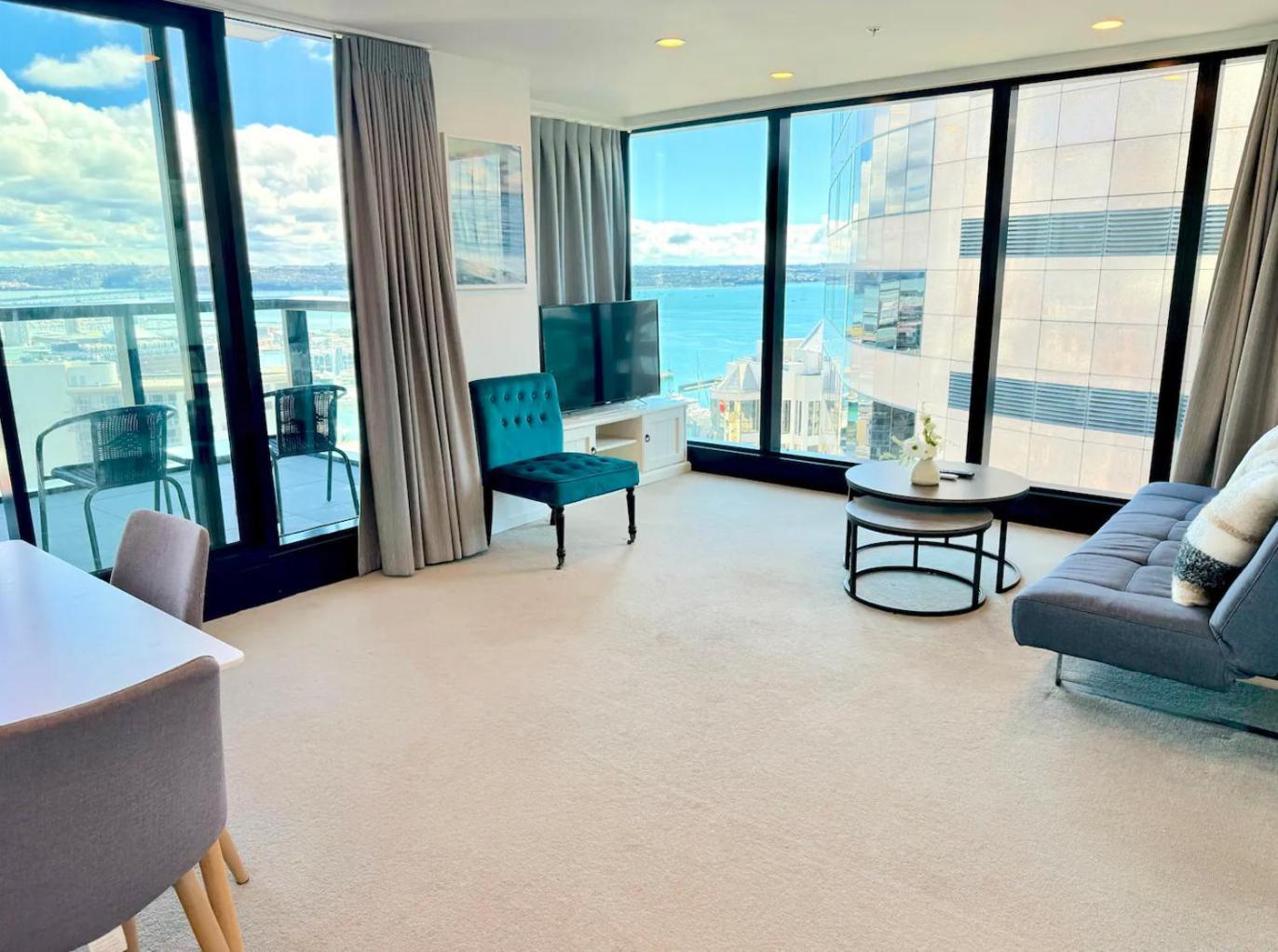 Gorgeous Seaview 2 Bedroom Apartment In Auckland Cbd ภายนอก รูปภาพ
