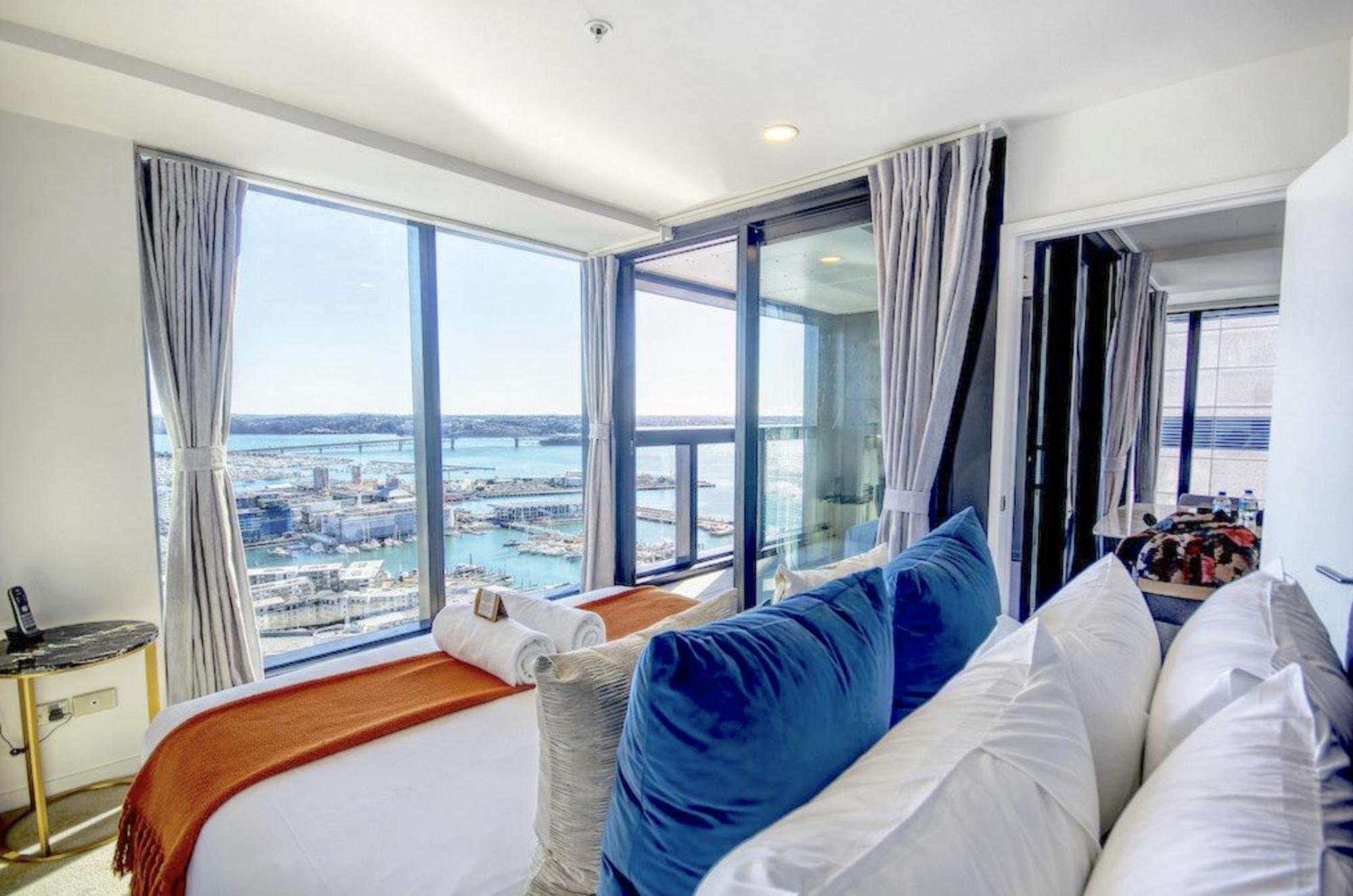 Gorgeous Seaview 2 Bedroom Apartment In Auckland Cbd ภายนอก รูปภาพ