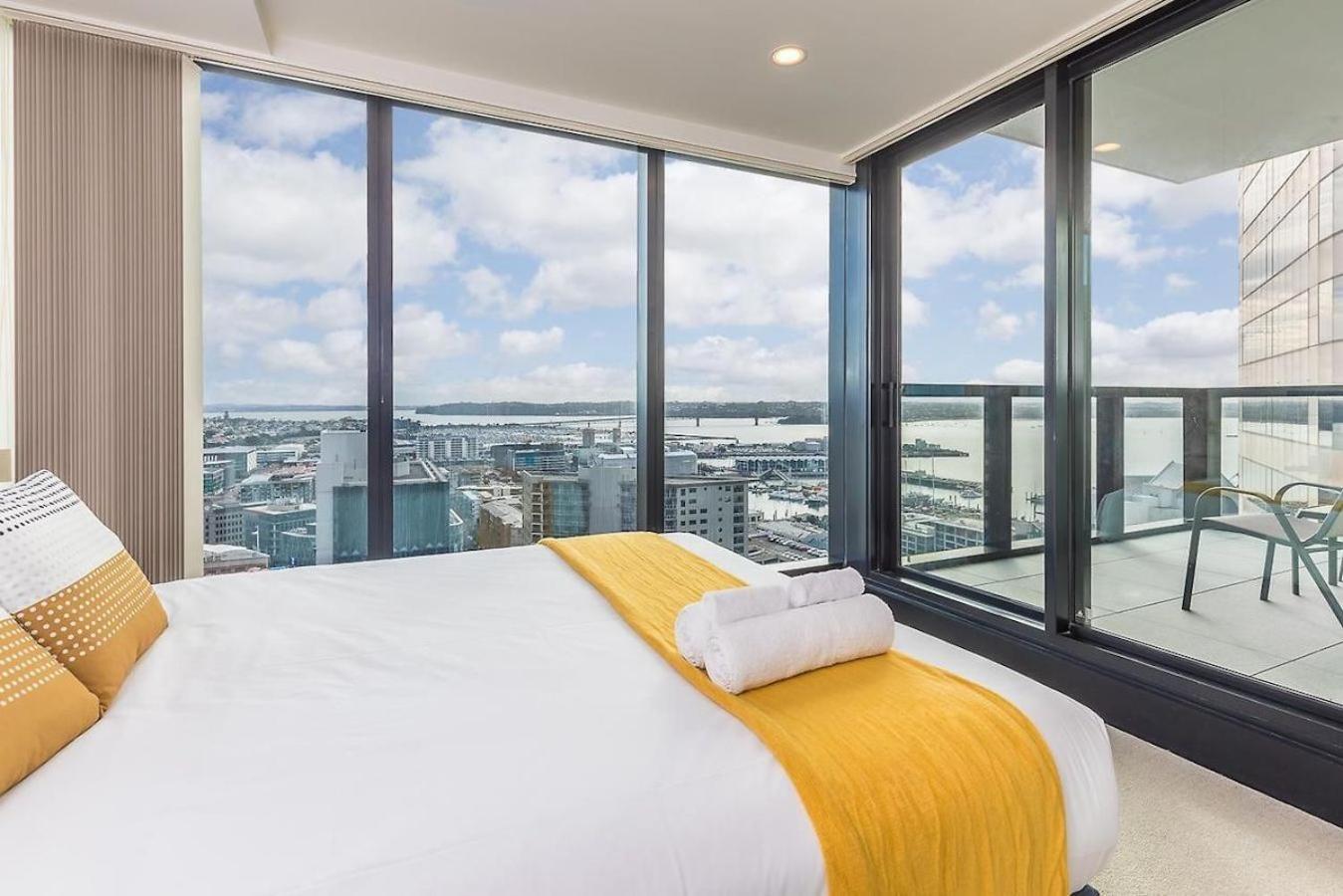 Gorgeous Seaview 2 Bedroom Apartment In Auckland Cbd ภายนอก รูปภาพ