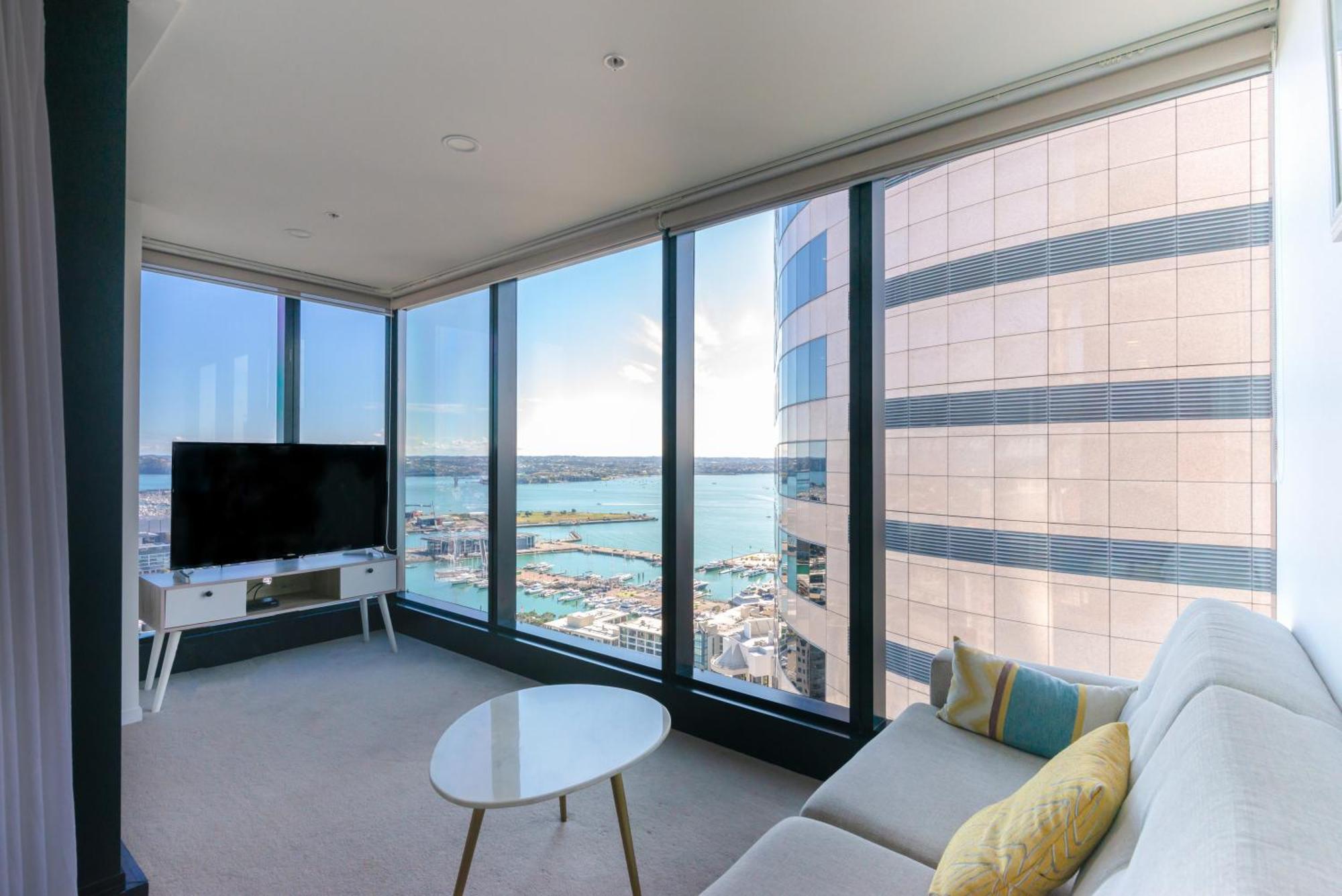 Gorgeous Seaview 2 Bedroom Apartment In Auckland Cbd ภายนอก รูปภาพ